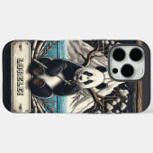 Coques Case-Mate iPhone Perche isolée de Panda : Repose de Bambou (Verso (horizontal))