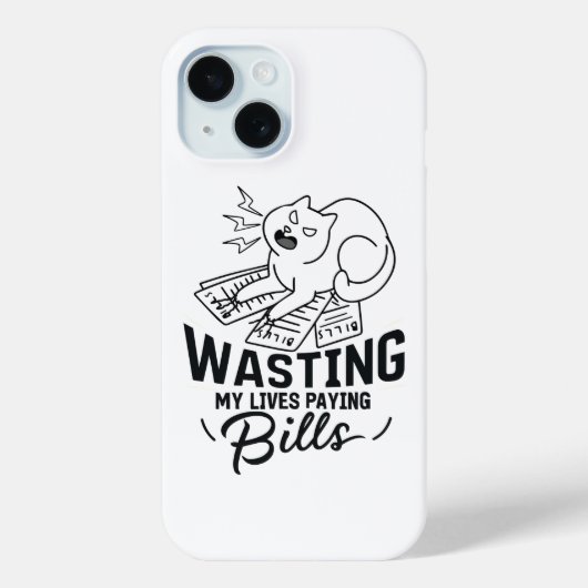 Coques Case-Mate iPhone Perdre ma vie Drôle conception de chats (Verso)