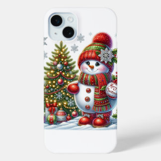 Coque iPhone 15 Mini père Noël