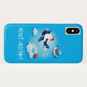 Coques Case-Mate iPhone Père Noël arrive (Dos (Horizontal))