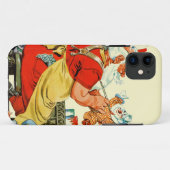 Coques Case-Mate iPhone Père Noël au travail (Dos (Horizontal))