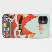 Coques Case-Mate iPhone Père Noël avec le train (Dos (Horizontal))