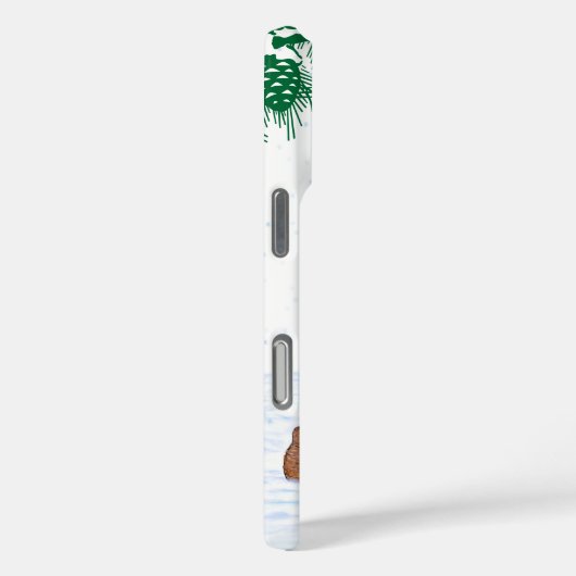 Coques Case-Mate iPhone Père Noël avec Renard de lapin et écureuil (Verso / Droite)