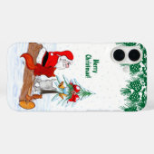Coques Case-Mate iPhone Père Noël avec Renard de lapin et écureuil (Verso (horizontal))