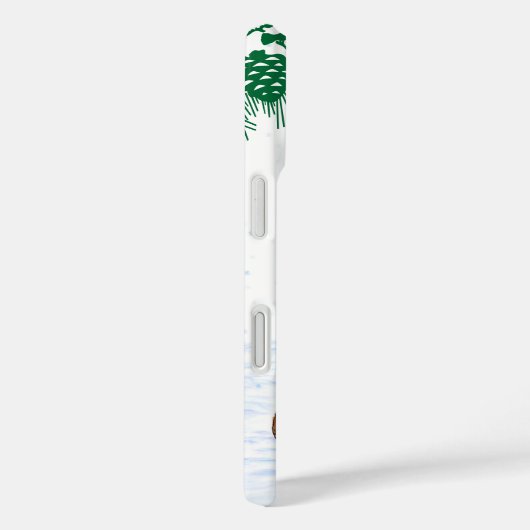 Coques Case-Mate iPhone Père Noël avec Renard de lapin et écureuil (Verso / Droite)