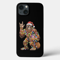 Père Noël Bigfoot Lumières de Noël Rock Drôle