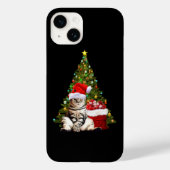 Coques Case-Mate iPhone Père Noël Cat (Verso)