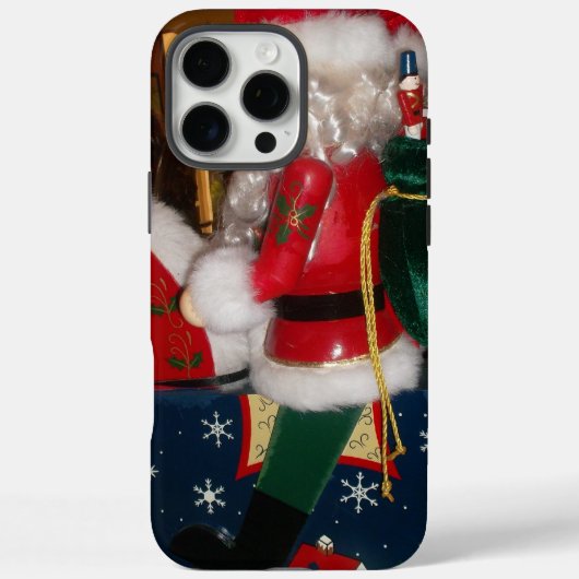 Coques Case-Mate iPhone Père Noël décoré | Impression artistique des fêtes (Verso)