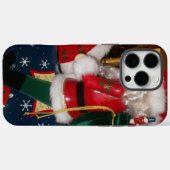 Coques Case-Mate iPhone Père Noël décoré | Impression artistique des fêtes (Verso (horizontal))