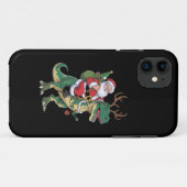 Coques Case-Mate iPhone Père Noël équitation Dinosaur T-Rex Noël Escadron  (Dos (Horizontal))