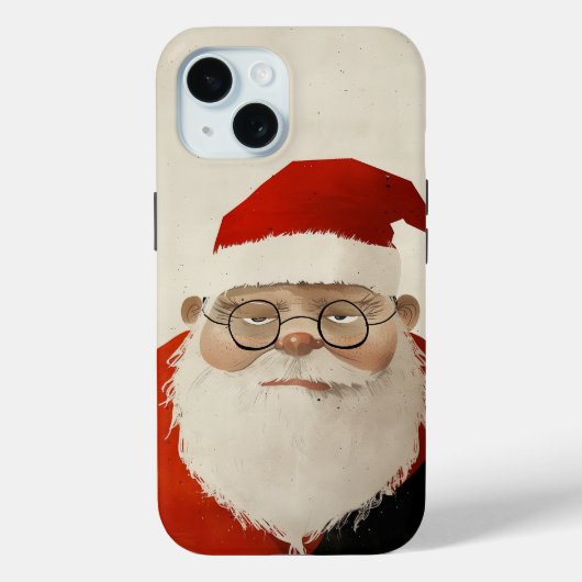 Coques Case-Mate iPhone Père Noël fatigué (Verso)