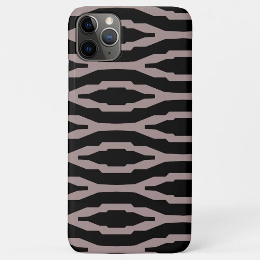 Coques Case-Mate iPhone Père Noël Fe rose et noir Géométrique Motif modern (Dos)