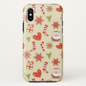 Coques Case-Mate iPhone Père Noël Heart Design (Dos)