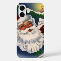 Père Noël joyeux rétro des années 50, Noël vintage