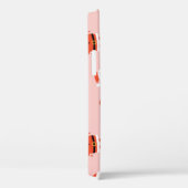 Coques Case-Mate iPhone Père Noël, mignon Motif rose sans couture. (Verso / Droite)