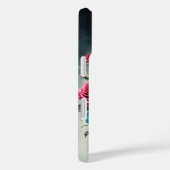 Coques Case-Mate iPhone Père Noël Muerte crâne dans un couvercle de fleurs (Verso / Droite)