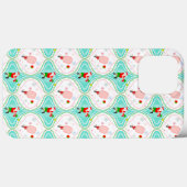 Coques Case-Mate iPhone Père Noël Noël Pickleball Ogee Motif (Verso (horizontal))
