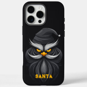 Coques iPhone 16 Pro Max Père Noël noir en colère