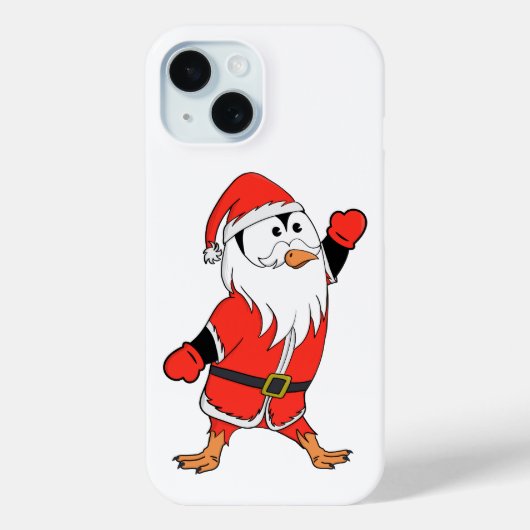 Coques Case-Mate iPhone Père Noël Penguin Prêt pour Noël (Verso)