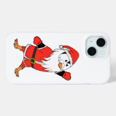 Coques Case-Mate iPhone Père Noël Penguin Prêt pour Noël (Verso (horizontal))
