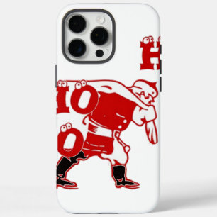 iPhone 16 Pro Max Case Père Noël rouge et blanc Marcher Ho Ho Art Imprime