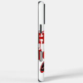 Coques Case-Mate iPhone Père Noël rouge et blanc Marcher Ho Ho Art Imprime (Verso / Droite)