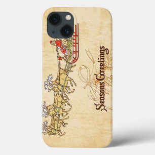 Coques Pour iPhone Père Noël Sled et Reindeer Joyeuses Fêtes