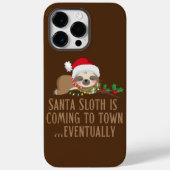 COQUES Case-Mate iPhone PÈRE NOËL SLOTH VIENT EN VILLE... FINALEMENT (Verso)