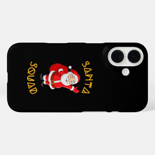 Coques Case-Mate iPhone Père Noël Squad (Verso (horizontal))