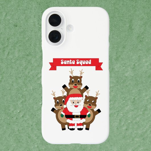 Coques Case-Mate iPhone Père Noël Squad Christmas Reindeer Drôle