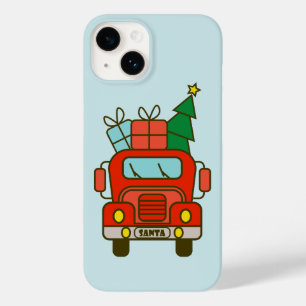 Coque Pour iPhone 14 Père Noël vue de devant Joyeux Noël