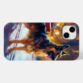 Coques Case-Mate iPhone Période de fêtes de Noël du Berger Allemand (Verso (horizontal))