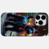 Coques Case-Mate iPhone Période de fêtes de Noël du Terrier Écossais (Verso (horizontal))