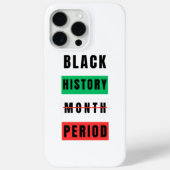 Coques Case-Mate iPhone Période du mois de l'histoire des Noirs (Verso)