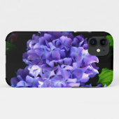 Coques Case-Mate iPhone Périwinkel hydrangeas violet bleu fleur floral (Dos (Horizontal))