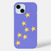 Coques Case-Mate iPhone Périwinkle avec étoiles jaunes (Verso)