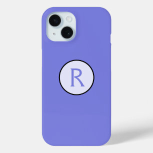 Coque Pour iPhone 15 Périwinkle initial