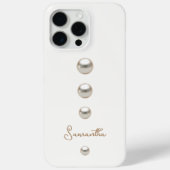 Coques Case-Mate iPhone Perles blanches (Verso)