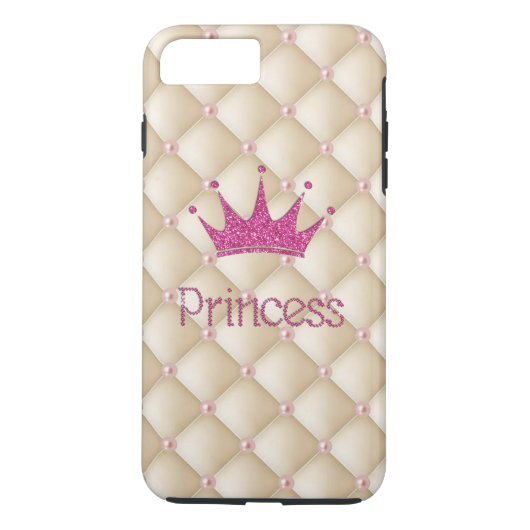 Coques Case-Mate iPhone Perles Charming Chic, Tiara, Princesse, Glitterie (Dos)