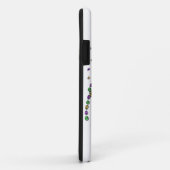 Coques Case-Mate iPhone Perles de plumes Mardi Gras (Dos/Droite)