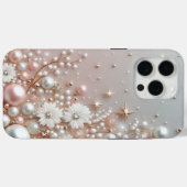Coques Case-Mate iPhone Perles dorées modernes élégantes mignonnes pour la (Verso (horizontal))