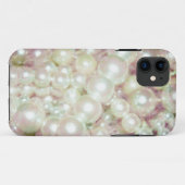 Coques Case-Mate iPhone Perles et marguerite rose (Dos (Horizontal))