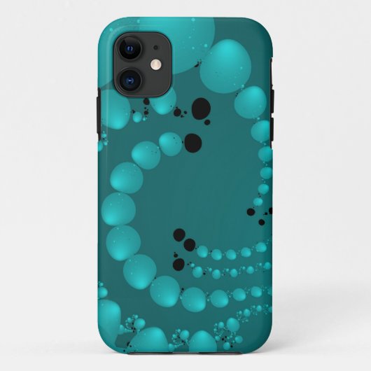 Coques Case-Mate iPhone Perles turquoises (Dos)