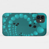 Coques Case-Mate iPhone Perles turquoises (Dos (Horizontal))