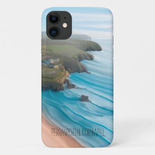 Case-Mate iPhone Case Perranporth cornwall brisant des vagues et des fal