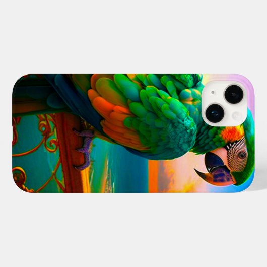 Coques Case-Mate iPhone Perroquet (Verso (horizontal))