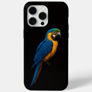 Coque iPhone 15 Pro Max Perroquet Ara noir 4 Luxe iPhone 15 Pro Max, Ara b