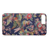 Coques Case-Mate iPhone Perroquet de Cockatoo antique aux fleurs (Dos (Horizontal))