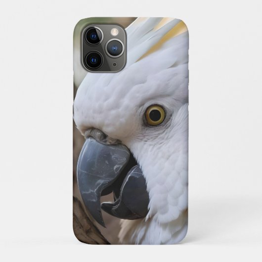 Coques Case-Mate iPhone Perroquet de Cockatoo australien blanc, (Dos)