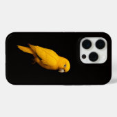 Coques Case-Mate iPhone Perroquet doré Black 4 Luxe iPhone 15 Pro Mate (Verso (horizontal))